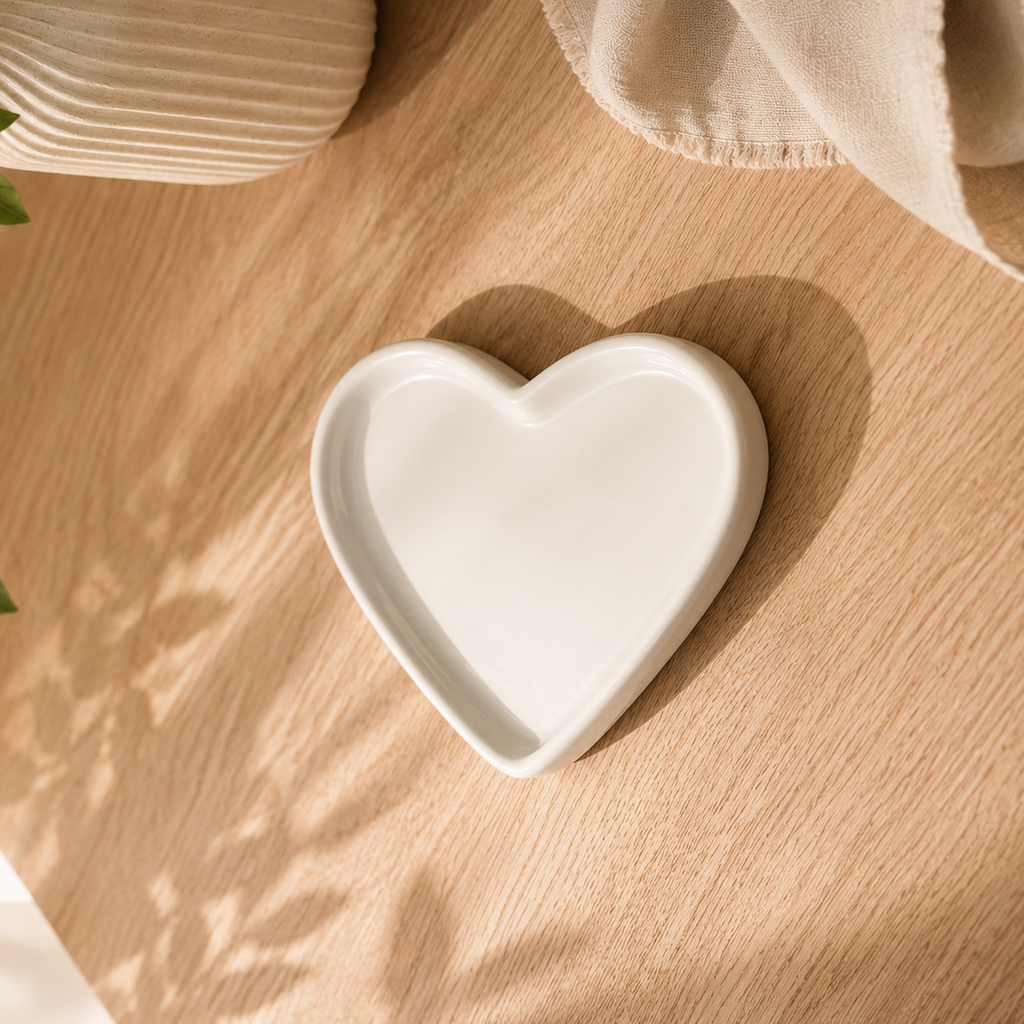 Heart Shaped Jewellery Tray